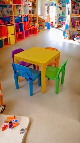HH Home Hut Kids Plastic Table and Chair Set Toddler Activity Play — view 2