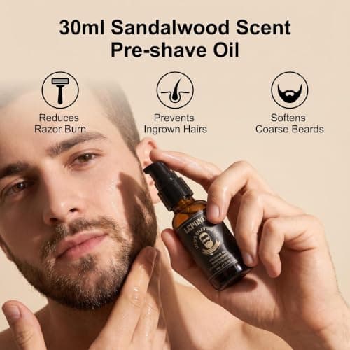 LEPONIX Men's Traditional Shaving Kit Gift Set with Aftershave Balm — view 2