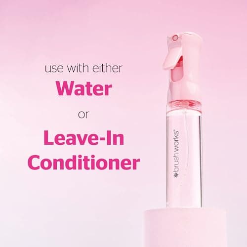 Brushworks Fine Mist Mini Spray Bottle – Refillable 80ml Travel Sized Sprayer for Hair Care, Styling, Curls, Skin Hydration, Plant Care & More – Portable, Versatile & Cruelty-Free — view 3