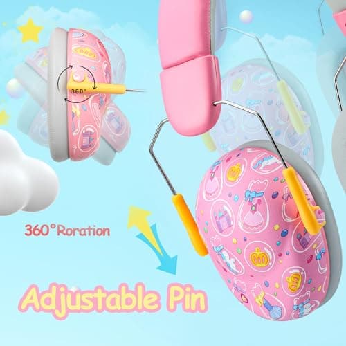 Samaly Kids Ear Defender, SNR 27dB Ear Defenders for Children, Noise Cancelling Headphones Autism, Kids Ear Protection Earmuffs for Fireworks, Concerts, Party(6 Months to 14 Years Old) — view 4
