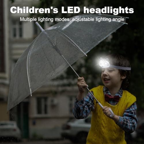 Cymwer Kids Camping Essentials, Fox LED Kids Headlamp, Rechargeable Cute Animal Headlight Angle Adjustable Outdoor Head Torch Birthday Gifts for Toddlers — view 2