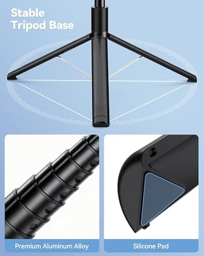 TECKNET Selfie Stick,180cm Aluminum Extendable 6-in-1 Phone Tripod — view 5