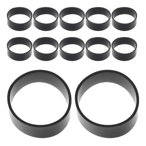 Artibetter 600pcs Reusable Black Silicone Rubber Bands for USB Cords and Charging Cables Heavy Duty Non-slip Cable Ties for Travel and Office