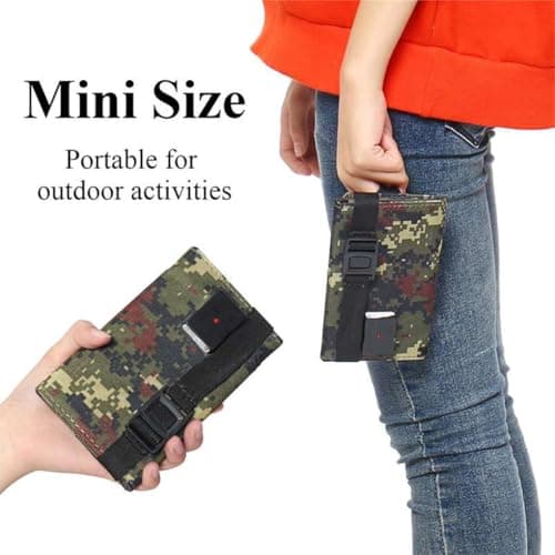 mophrati Foldable USB Solar Panels 5V Portable Household Charger Backpacking Travel Carrying Trekking Power Bank Charging Plate, Camouflage — view 5