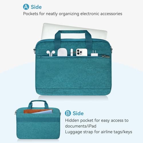 LANDICI 360°Protective Laptop Bag 14 15 Inch with Shoulder Strap — view 3