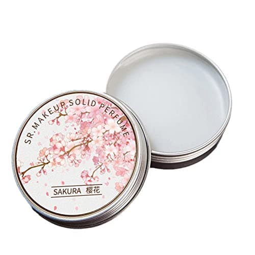 Solid Perfume Stick Floral Essence Portable Travel Perfumes for Women's Fragrances Long Lasting Pocket Balm Perfume Stick Natural Floral Fragrance Parfum for Women (sakura)