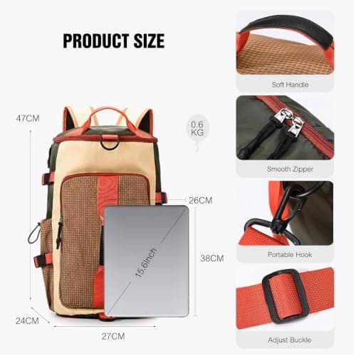 FANDARE 30L Travel Duffle Bag for Men Women Convertible Weekender Backpack — view 5