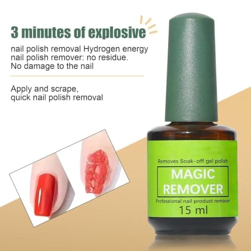 Gel Lacquer Remover 15ML Gentle Nail Care Formula Liquid Fast Gel Removal — view 2