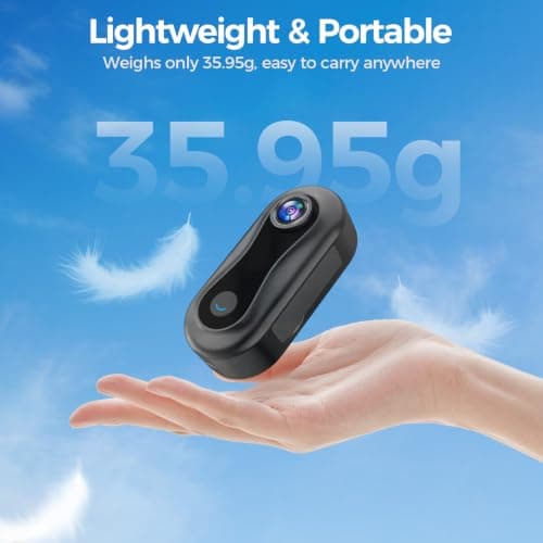 4K Body Cam, WiFi Wearable Mini Camera, Portable Thumb Camera, POV Cam — view 4