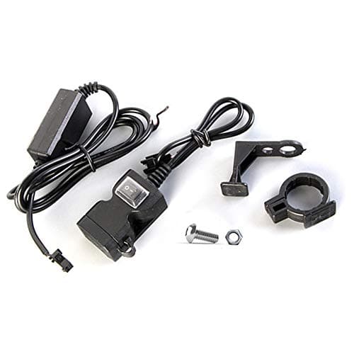 Dual USB Socket Charger, Motorcycle Waterproof Handlebar Power Quick Charge 3.0 Socket, Car Power Outlet, Black (9-90V) — view 2