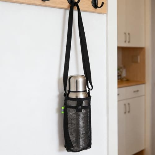 Mobestech 2pcs Water Bottle Sling Carrier with Adjustable Strap Mesh Sleeve — view 5