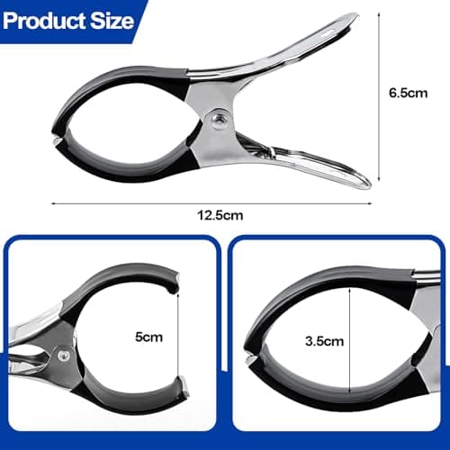 KEYBOO Large Beach Towel Clips for Sun Loungers, 6 Pcs Stainless Steel Sunbed Towel Pegs Beach Towel Clips, Pegs for Washing Line Laundry Pegs for Beach Chairs Pool Chairs Heavy Clothing — view 5