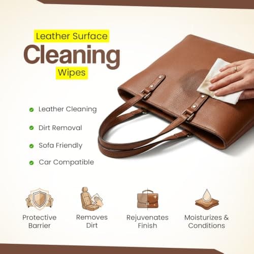 ZOPPER Leather Surface Cleaning Wipes, Pack of 3, 70 Wipes — view 2
