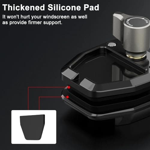 Honghauth Motorcycle Windshield Clip Mount Quick Release Clip Mount for Go Pro Hero 13 12 11 10 9 8 7, Insta360 X4 X3 X2 X ONE RS R, DJI Osmo Action & Smartphones — view 4