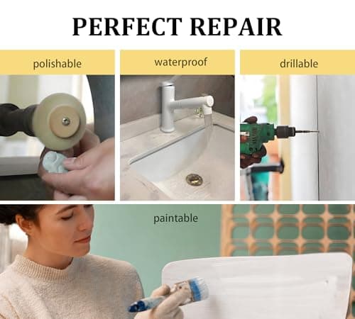 Epoxy Putty, 280g Fast Repair Pool Putty, 2 Part Epoxy Clay, Multi-Purpose Putty Filler for Cracks, Leak Fix, Sculpting - Plumbers Putty for Bonding Plastic Metal Ceramic Wood Tile (White) — view 4