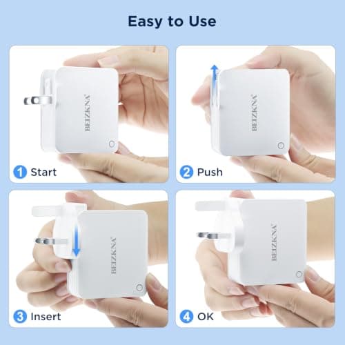Travel Adapter 4 USB Universal Charger Plug Adaptor 22W 4.4A Multi Plug — view 6