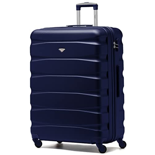 Flight Knight Lightweight 4 Wheel ABS Hard Case Extra Large Suitcase Approved for Over 100 Airlines Including easyJet, British Airways, Ryanair, Jet2, Emirates & Many More - Check-in Large Size 29"