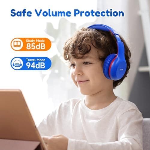 EarFun K2 Kids Headphones Wireless with Mic 45H Playtime, Volume Limit — view 3