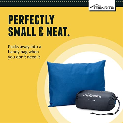 Trekrite Small Travel and Camping Pillow – Compact/Pack Away Cushion with Removable Washable Cover — view 4