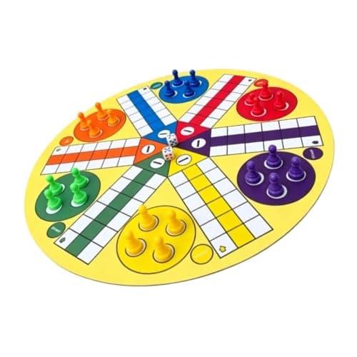 Tangxi 6 Player Ludo Flying Chess Board Game Large Portable (Height 23mm — view 4