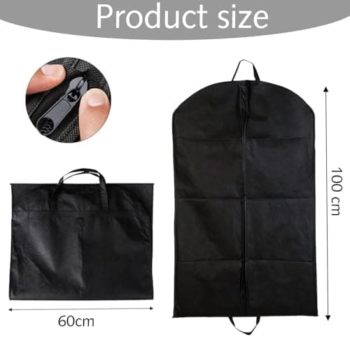 1 Pack Suit Bag for Men, Suit Cover Travel Carrier Bag with Handles — view 2