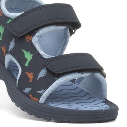 Walkright Colton Boys Blue Dino Easy Fasten Sandal - Size 5 Child UK - Blue — view 6