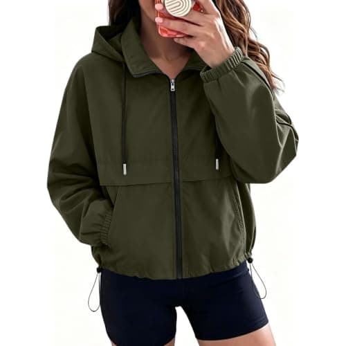 Jacket for Women UK Ladies Waterproof Coat Lightweight Windbreaker — view 2