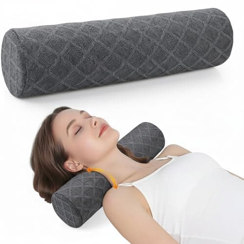 Pyxovixar Cervical Neck Roll Memory Foam Pillow,Bolster Pillows 17"*3.1"