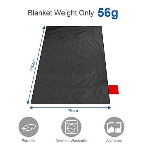 Ainiv Picnic Blanket, Mini Pocket Beach Mat 70 x 110 cm (1-2 People) — view 4