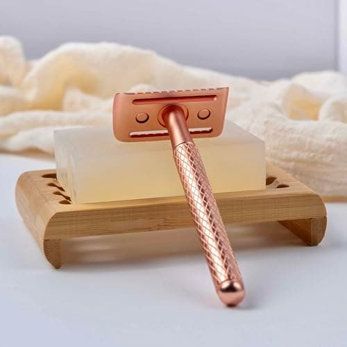 JUNGLE CULTURE Single Blade Safety Razor for Women & Men – Rose Gold — view 6