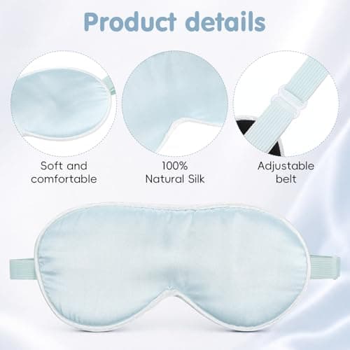 Beavorty 100% Silk Eye for Baby, Adjustable Sleep Blindfold for Infant Jaundice Phototherapys, Breathable Light Blocking Shade, Gentle Night Rest Cover for Boys Girls — view 4