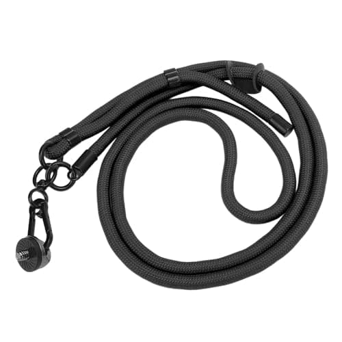 LIYJTK Action Camera Lanyard Adjustable Quick Release Anti Lost Rope for Pocket 3, Action 5, ONE X4 Adjustable Strap (Black) — view 4