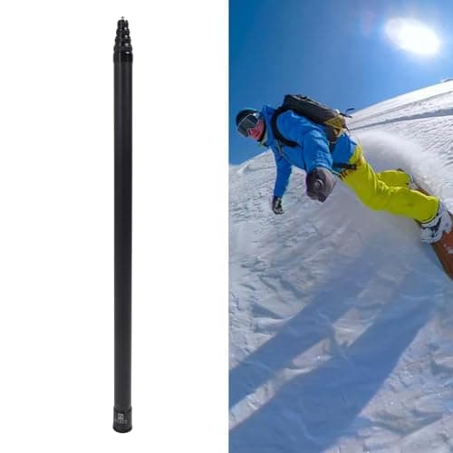 Invisible Selfie Stick, 16.4ft / 5m 9 Section Extended Monopod Pole, Carbon Fiber Camera Extension Pole for X4 X3 X2 Action Cameras — view 4