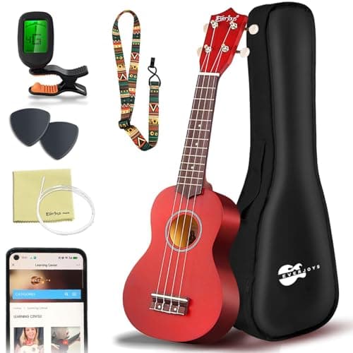 Soprano Ukulele Beginner Kit 21 Inch with Free Online Lesson Fast to Learn