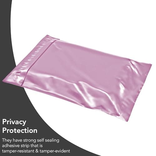 50 Mixed Baby Pink Parcel Bags, Postage Bags, Mailing Bags 5 Sizes 10 Each Poly Postal Bags Self Seal iSOUL Small to Large Mailing Bags Packaging Assorted Mailers Posting Shipping Post Bags — view 6