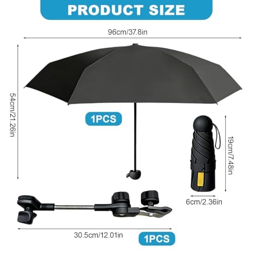 Wihozte 1Pcs Pram Parasol with 50+ UV Protection & Multi-Functional Stand — view 3
