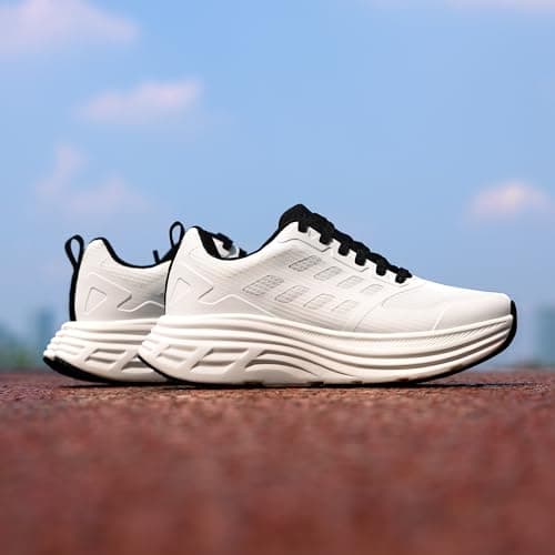 NORTIV 8 Women's Walking Shoes Running Tennis Sneakers,White,6.5 — view 3