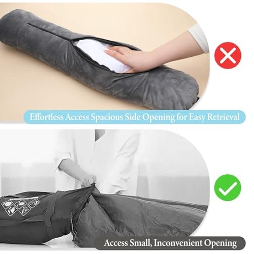 Qianyu Stuffable Travel Pillow Travel Neck Pillow Stuffable with Clothes Adjustable Packable Fillable Storage Bag Packable Airplane Pillows for Extra Luggage Multifunctional Rest Cushion No Filler — view 3
