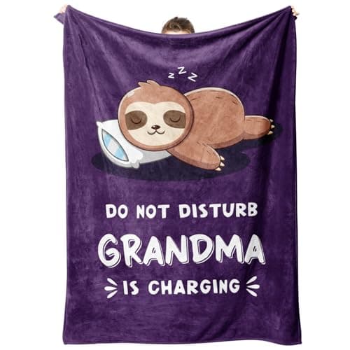 Grandma Gifts, Flannel Blanket Gifts for Grandma from Grandchildren
