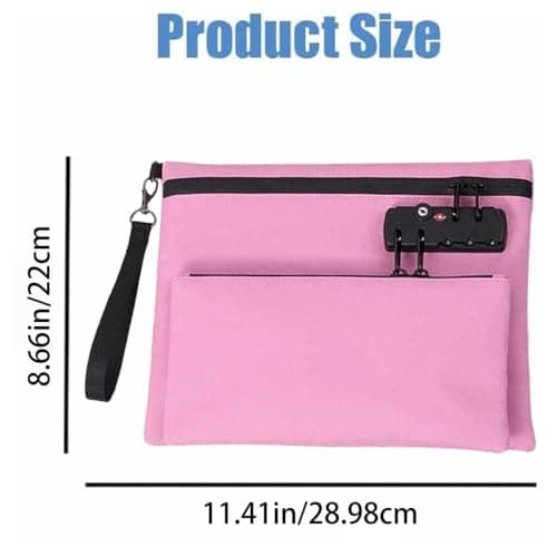 Travel Pouch Anti-Theft Purse With Lock And Zipper - Lockable Money Bags — view 2