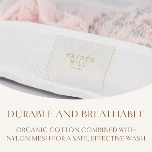 Hayden Hill Organic Cotton Mesh Laundry Bags for Delicates & Travel, 2 Pack — view 3