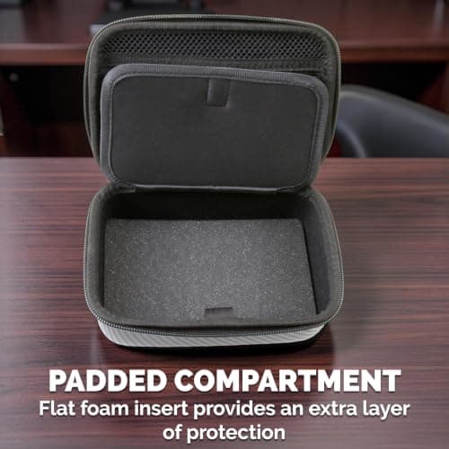 CASEMATIX Carrying Case Compatible with ASUS RT-BE58 Go WiFi 7 Travel Router - Hard Shell EVA Travel Storage Case with Accessory Pocket, Padded Interior and Wrist Strap, Case Only — view 3