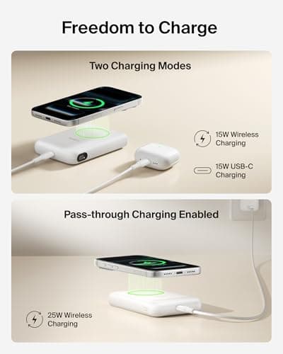 Belkin BoostCharge 10,000mAh Magnetic Power Bank with Kickstand - White — view 5