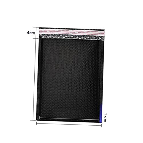 Black PVC Bubble Storage Bags 50 Pcs, Shockproof Tear Resistant — view 2