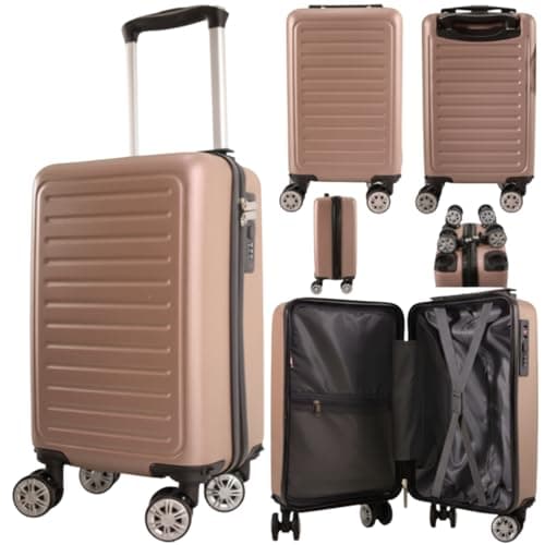 40 X 25 X 20 CM Underseat Cabin Trolley Detachable Wheels 1615 (Rose Gold)