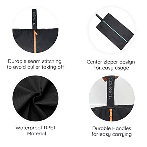 Ecoright Shoe Bags for Travel Water-Resistant Recycled Shoe Storage Bags, Travel Shoe Pouch Organizer for Suitcase, Men & Women — view 2