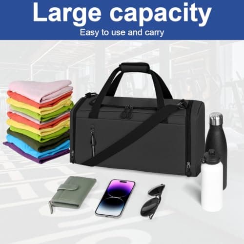 OSDUE 38L Sports Duffle Bag with Shoes Compartment,Weekend Overnight Bag — view 4
