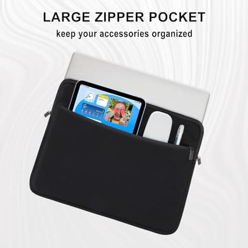 MicaYoung Laptop Sleeve Case 14 inch-Protective for MacBook pro 14 Black — view 5