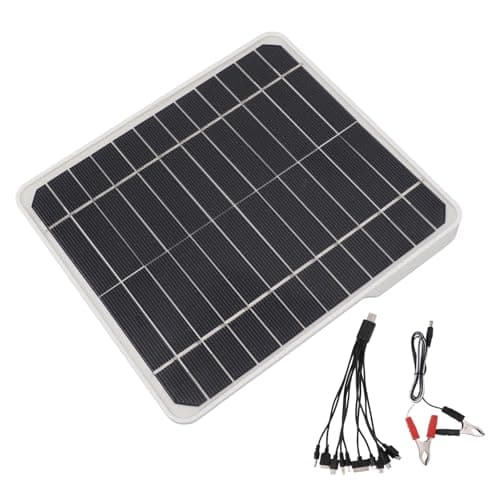 Generic 10W 12V Solar Panel Car Battery Charger High Efficiency Eco-Friendly Design for Camping Travel ABS Material 1 Unit — view 5