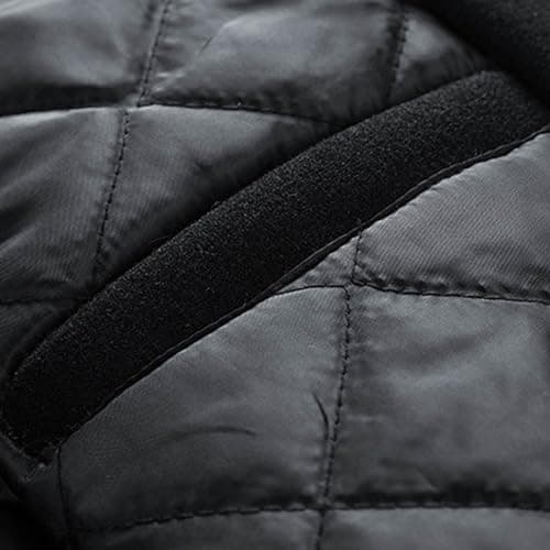Men's Warm Two-Tone Bomber Jacket Winter College Jacket Football Old School Leather Sleeves Faux Leather Baseball Sports Jacket Sweat Jacket Varsity Vintage Streetwear Oversized Patchwork Coat, O — view 3